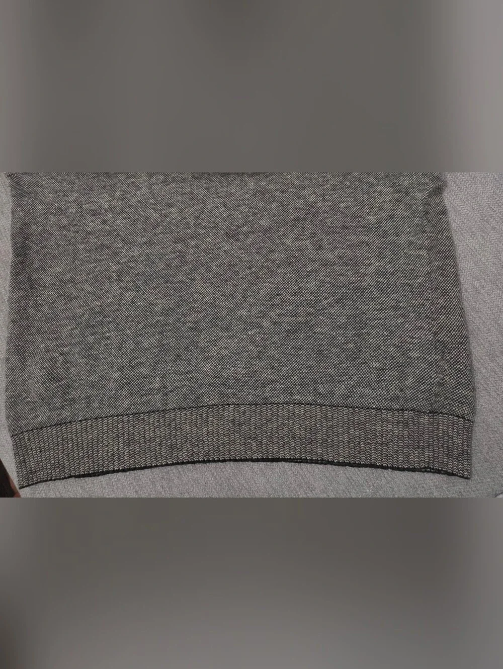 Polo by Ralph Lauren Heathered Gray Linen Knit Short-Sleeve Polo Sz XL